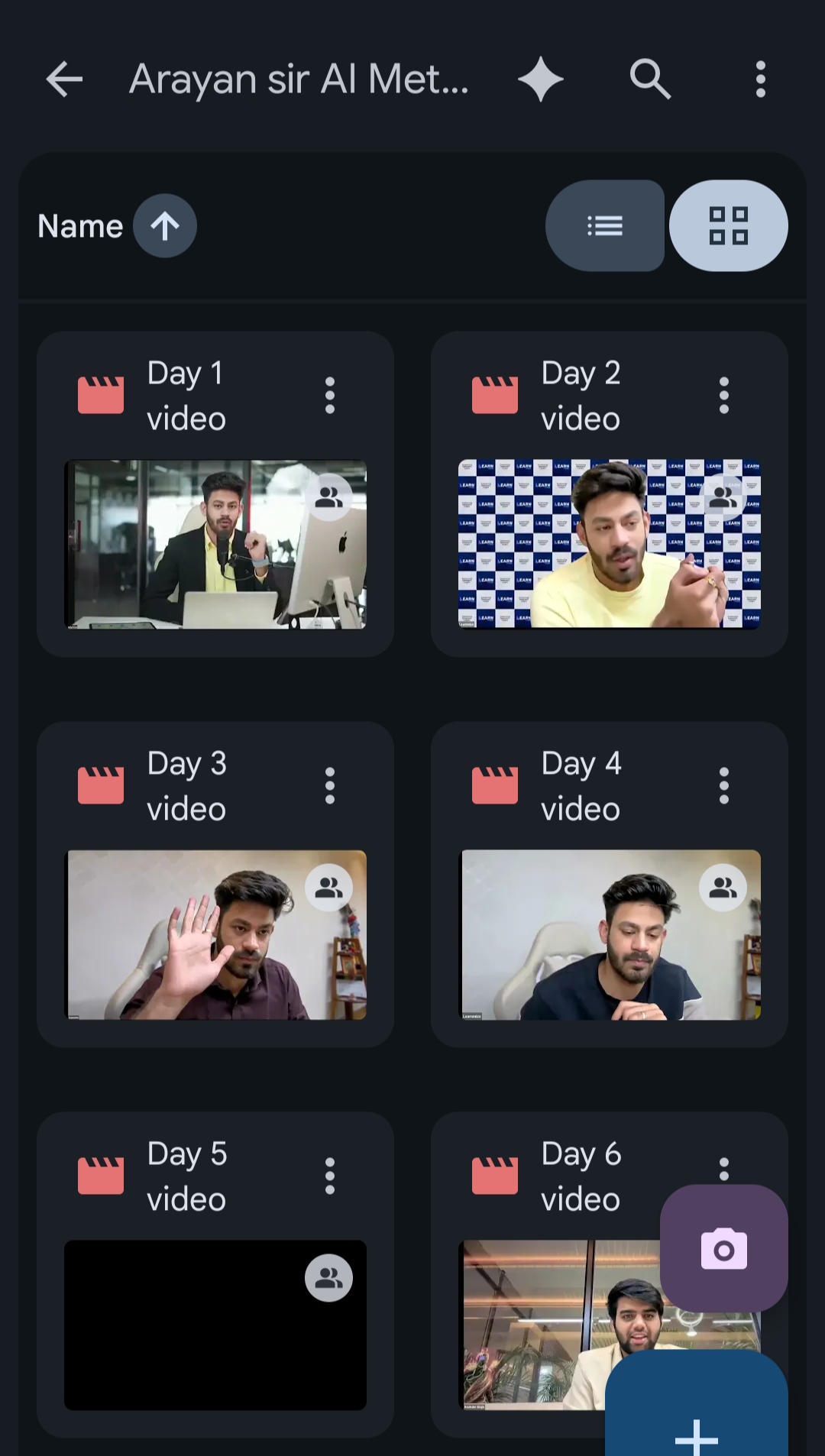 AI Meta Ads day-wise video lectures inside the course